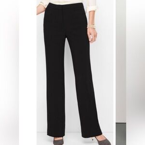 Talbots Heritage Black Trouser Wide Leg Full Length Pants